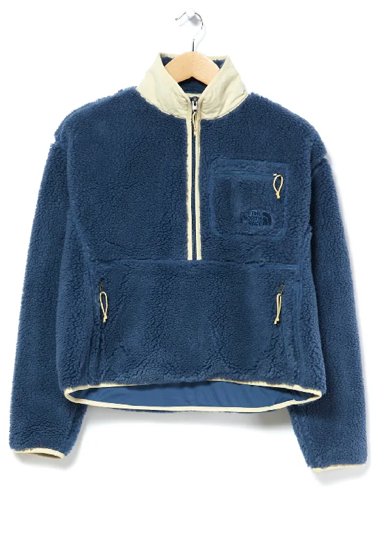The North Face Extreme Pile Women's Pullover - Shady Blue Crew Neck Wool