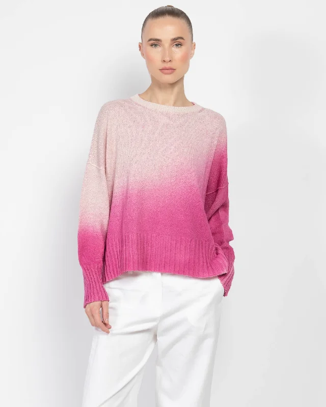 Pullover With Degrade Effect Fitted Ribbed Sweater