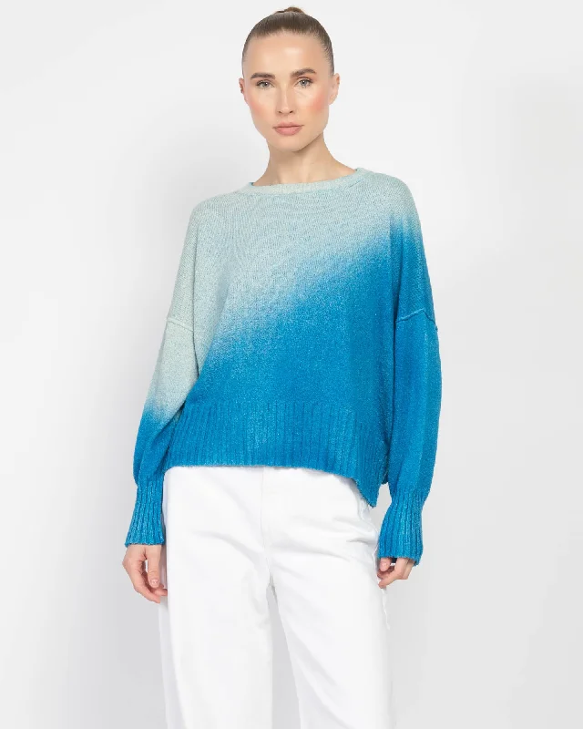 Pullover With Degrade Effect V-Neck Stylish Pullover