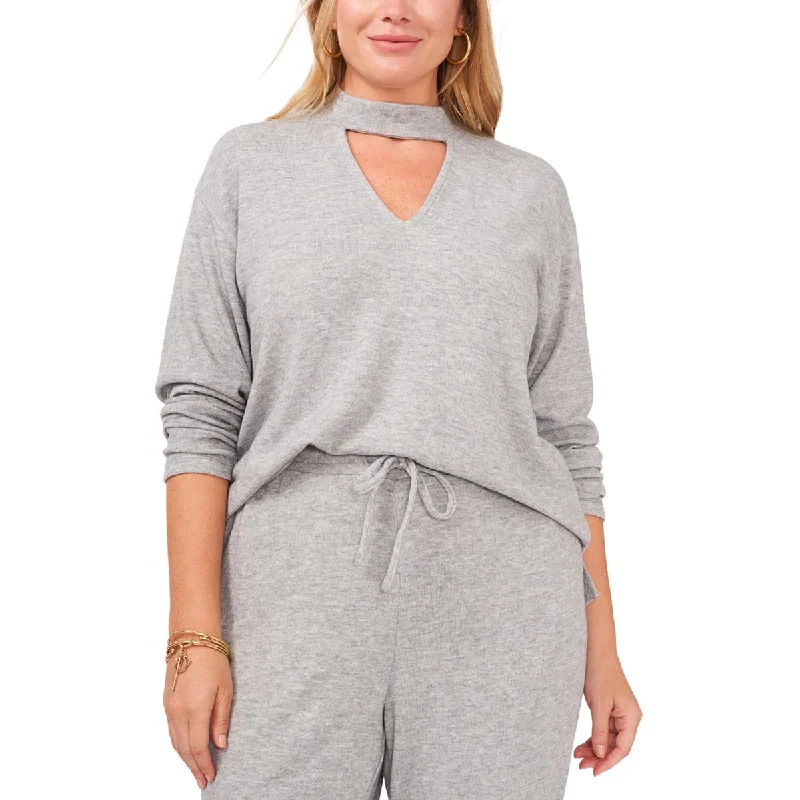 1.State Womens Plus   Keyhole Knit Pullover Top