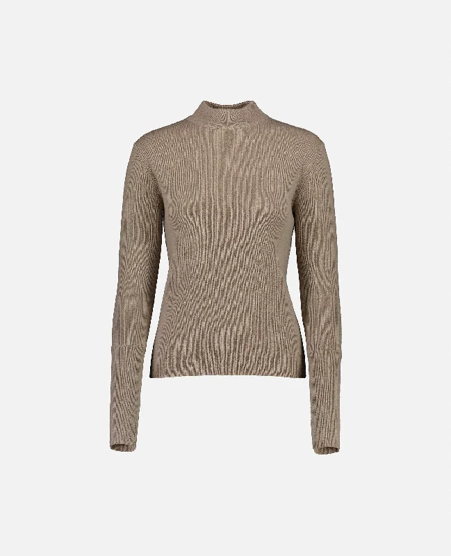 Pullover aus Cashmere-Mischung in Beige