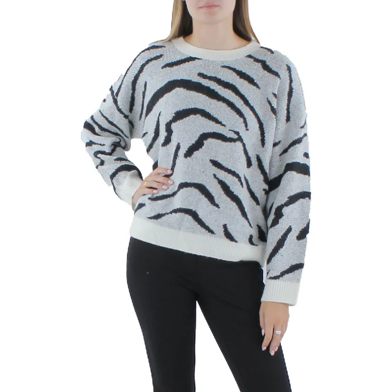 Lucy Paris Womens Derby Zebra zebra  Pullover Sweater