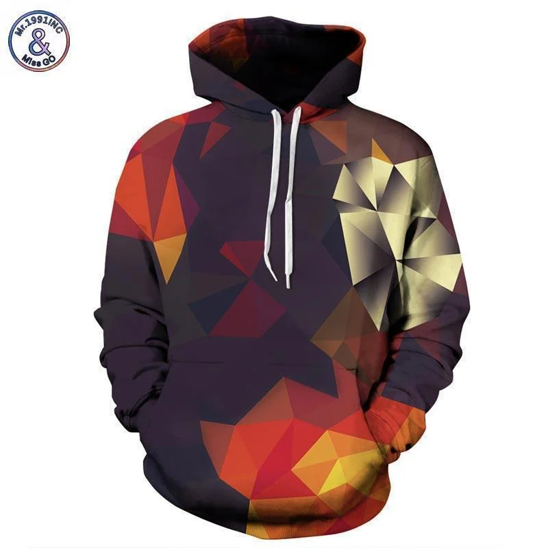 Men Women Unisex 3D Printed  Pullover Hoodie