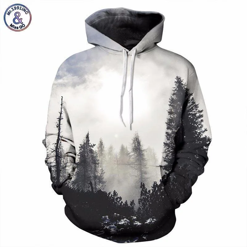 Men Women Unisex 3D Printed  Pullover Hoodie