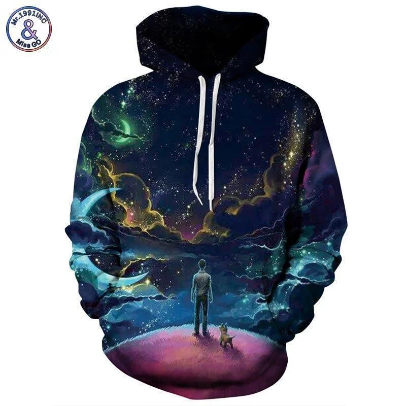 Men Women Unisex 3D Printed Pullover Hoodie