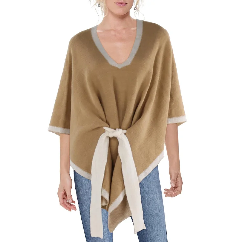 Save the Ocean Womens V-Neck Pullover Poncho Sweater