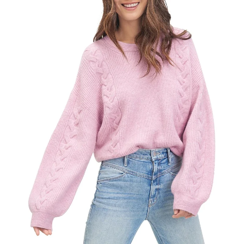 Splendid Womens Natalia Knit Crewneck Pullover Sweater