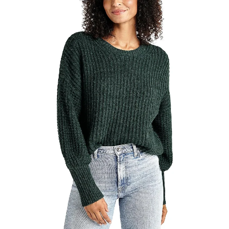 Splendid Womens Sarah Wool Blend Ribbed Knit Pullover Sweater