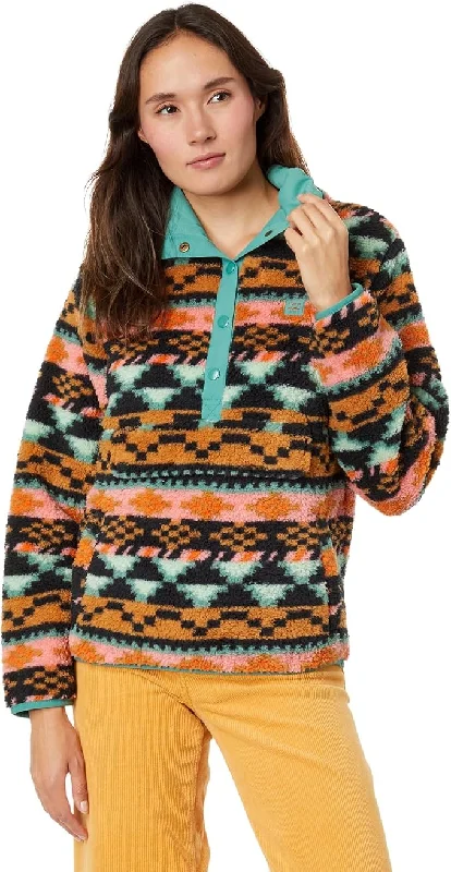 Switchback Pullover Fleece Women's - Black Multi - L