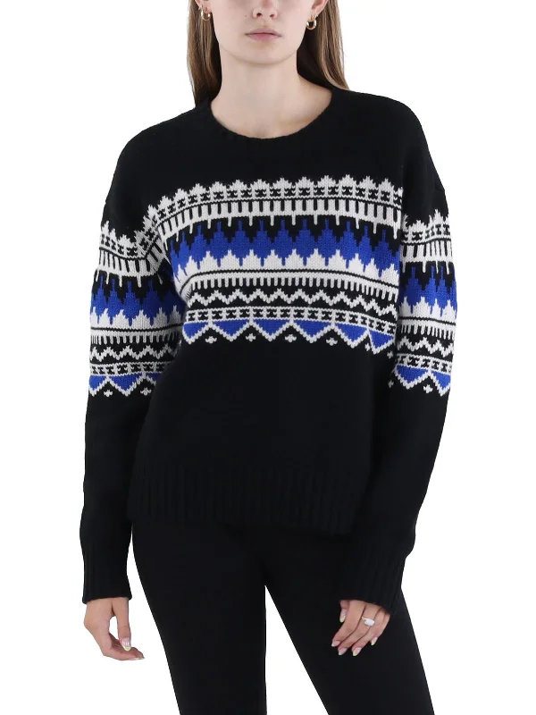 Womens Mock Neck Pullover Sweater